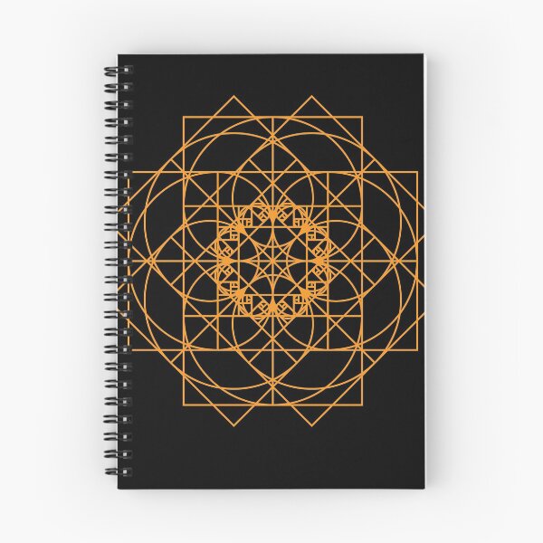 Artikelvorschau, Mandala Muster Goldener Schnitt Kreis entworfen und verkauft von ghost888.