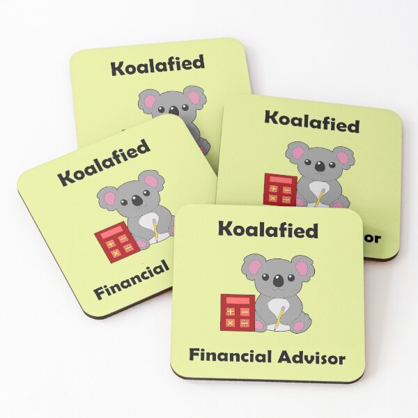 Item preview, Koalafied Financial Advisor designed and sold by WildGeometric.