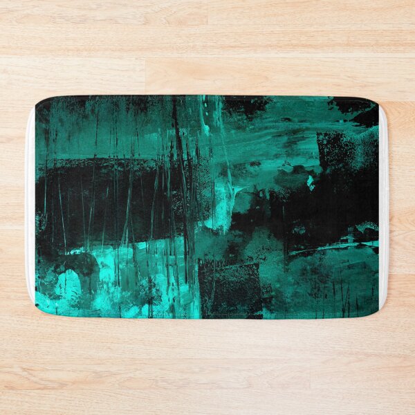 Item preview, Turquoise black  emerald abstract designed and sold by ElaSzczepaniak.