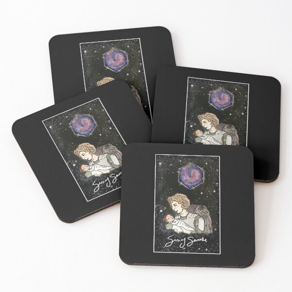 Item preview, Six of Swords: Tarotverse Tarot Deck designed and sold by TheDoodlemancer.