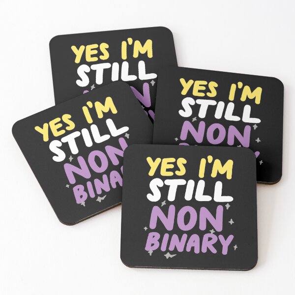 Item preview, Yes I'm Still Non-Binary Funny LGBTQIA Pride Flag designed and sold by yesqueen.
