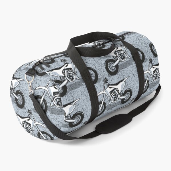 Item preview, Motocross // monochromatic pastel blue and black white motorcycles designed and sold by SelmaCardoso.