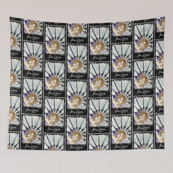 Item preview, Nine of Swords: Tarotverse Tarot Deck designed and sold by TheDoodlemancer.