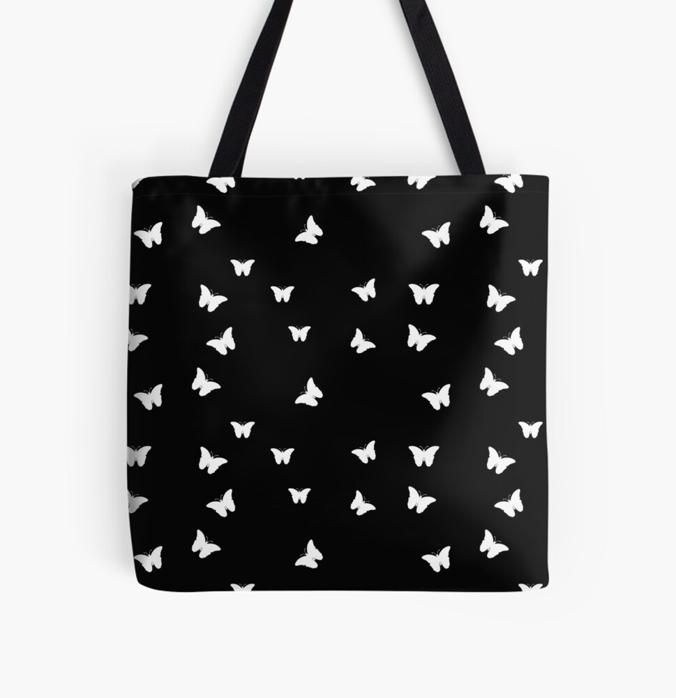 Y2K Aesthetic Mini Backpack Black and White Butterfly – Aesthetics