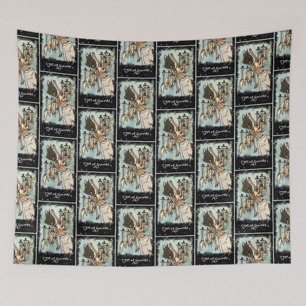 Item preview, Ten of Swords: Tarotverse Tarot Deck designed and sold by TheDoodlemancer.