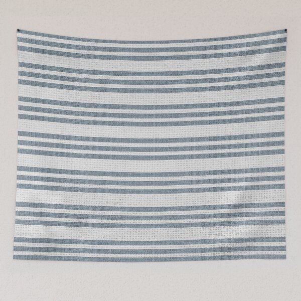 Item preview, White and Blue Horizontal Stripes designed and sold by Josephines-ZA.