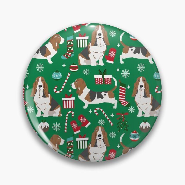 Item preview, Basset Hound christmas pattern christmas dog breed pet friendly gifts designed and sold by PetFriendly.