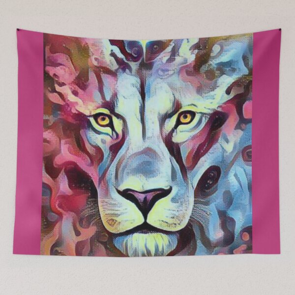 Item preview, Ferocious Lion portrait illustration designed and sold by Sonia dutta_art.