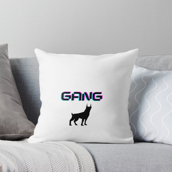 Item preview, Silhouette of a black dog on a white background with the inscription GANG designed and sold by VADIMproducts.