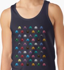 Camiseta de tirantes Cool Colorful Megaman Helmet Pattern
