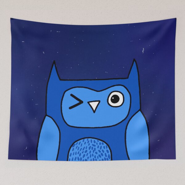 Item preview, Winking Blue Owl designed and sold by emDesign123.