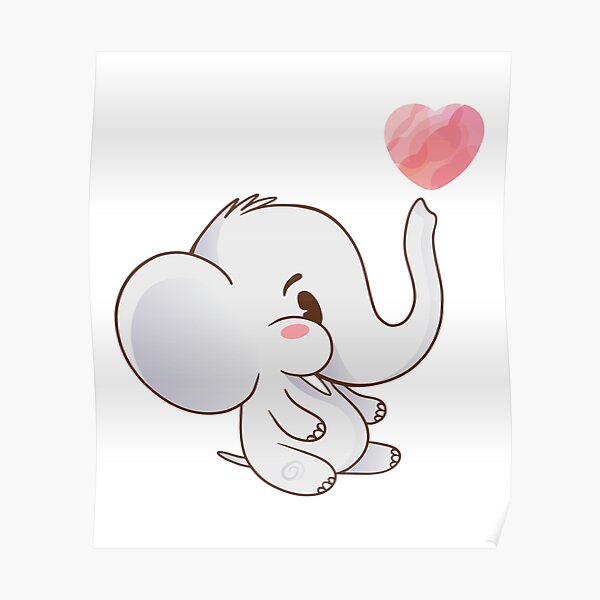 Baby Elephant Posters | Redbubble