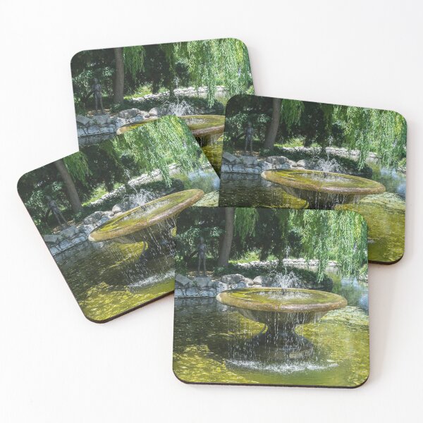 Item preview, Refreshing Summer - the Little Fisherman Fountain Cheerfully Splashing in the Sunshine designed and sold by Georgia Mizuleva.