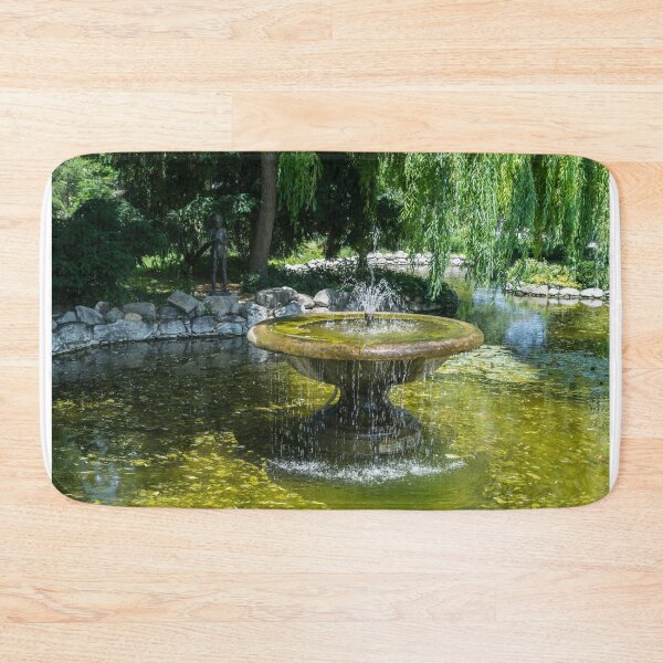 Item preview, Refreshing Summer - the Little Fisherman Fountain Cheerfully Splashing in the Sunshine designed and sold by Georgia Mizuleva.