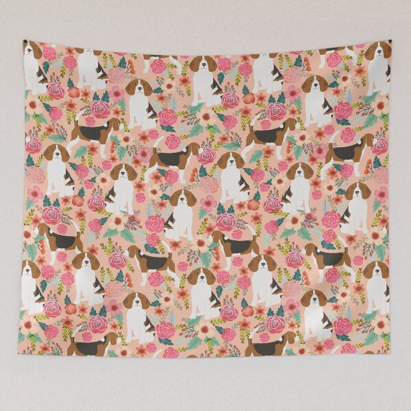 Item preview, Beagle dog pattern floral flowers portrait pattern cute gifts for dog lover dog breeds by PetFriendly designed and sold by PetFriendly.