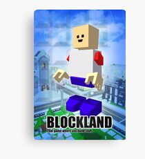 Blockland Poster Canvas Print
