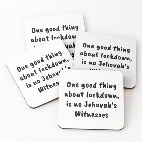 Item preview, One good thing about lockdown, no Jehovahs Witness - Ex JW designed and sold by ExJWMerchandise.