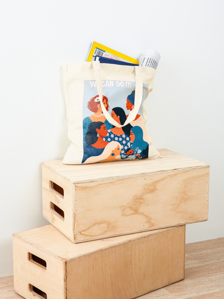 Alternate view of We can do it, women together in feminism Tote Bag