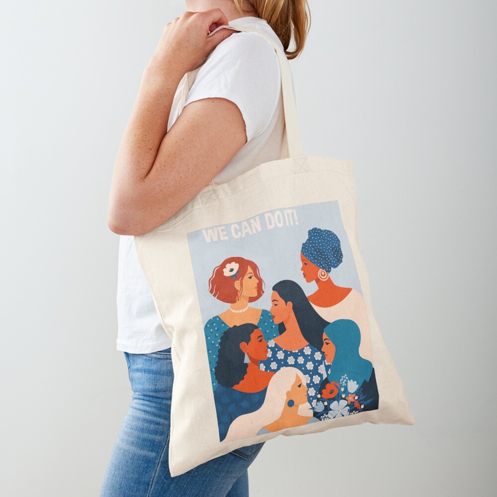 We can do it, women together in feminism Tote Bag