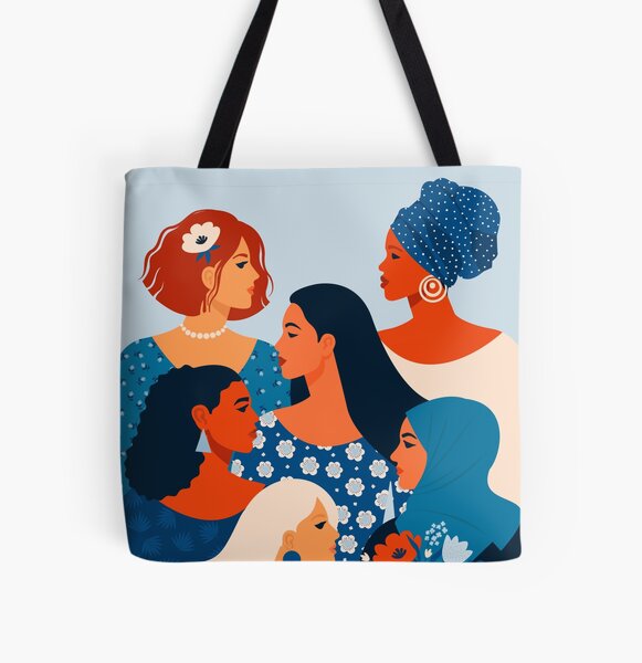  We can do it, women together in feminism All Over Print Tote Bag