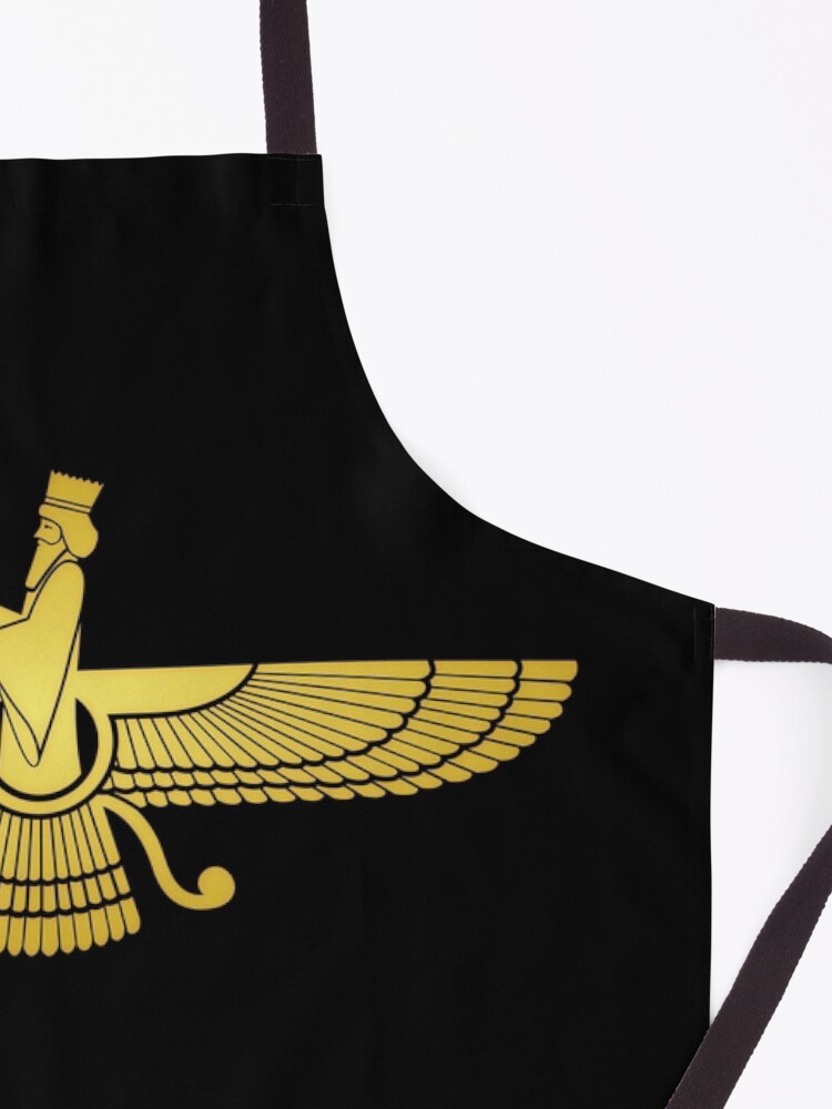 Alternate view of Farvahar Faravahar Farohar Iranian Farsi Persian Apron