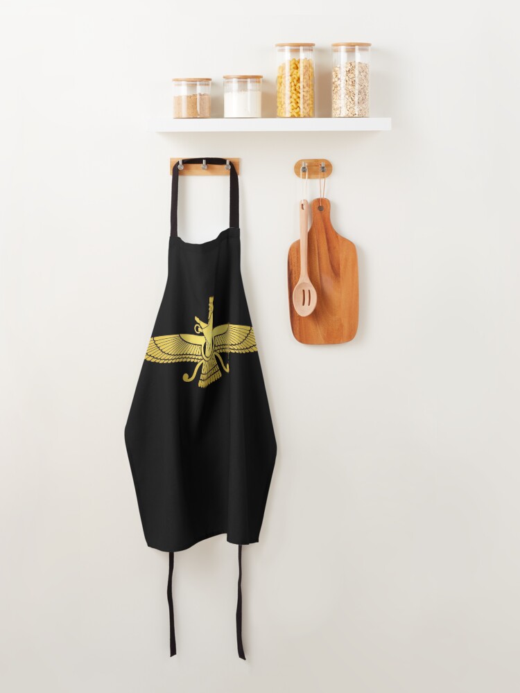 Alternate view of Farvahar Faravahar Farohar Iranian Farsi Persian Apron