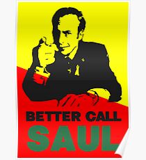 Better Call Saul (Red/Yellow) Poster