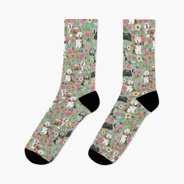 Item preview, Bearded Collie florals pattern - cute dog design, Bearded Collie  dog designed and sold by PetFriendly.