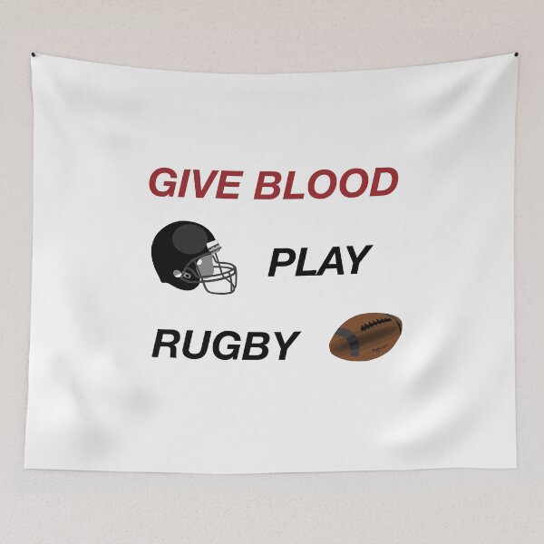 Item preview, Rugby Humor Give Blood Play Rugby Funny quote designed and sold by nuz2.