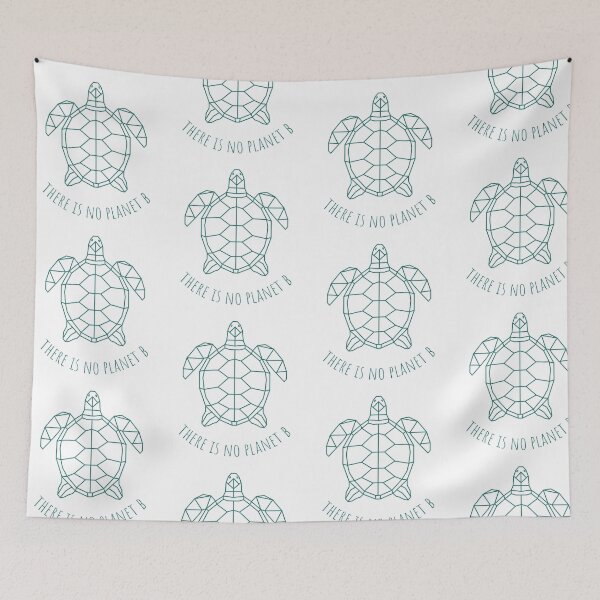 Item preview, No hay planeta B- tortuga azul verdoso designed and sold by esmazoMAD.