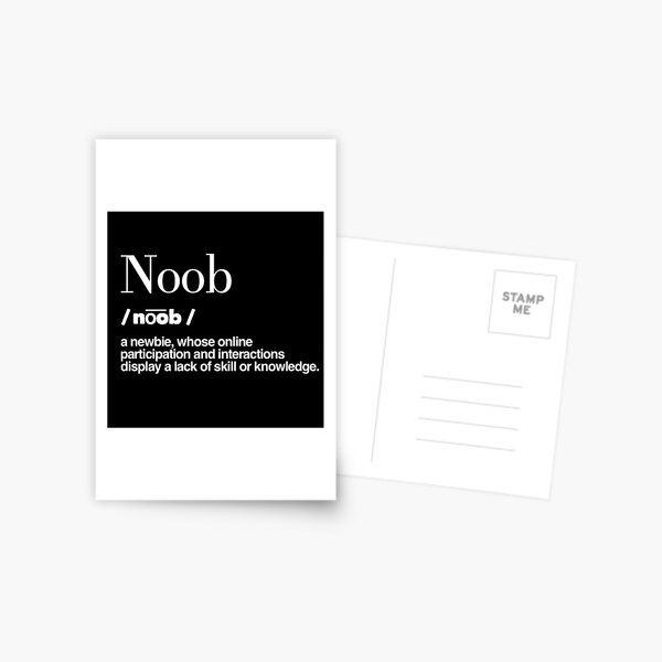 Noobs Postcards Redbubble - kill the noobs in noob city roblox