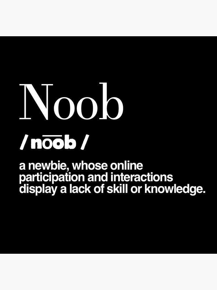 noob-definition-throw-pillow-for-sale-by-theyuvie-redbubble