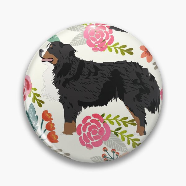 Item preview, Bernese Mountain Dog florals pattern - cute dog design, doodle dog, Bernese Mountain Dog designed and sold by PetFriendly.