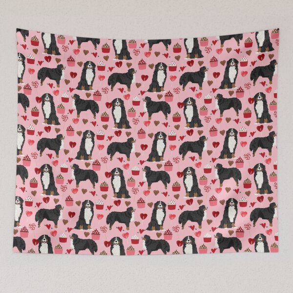 Item preview, Bernese Mountain Dog custom valentines day gift for dog lover pet art love dogs designed and sold by PetFriendly.