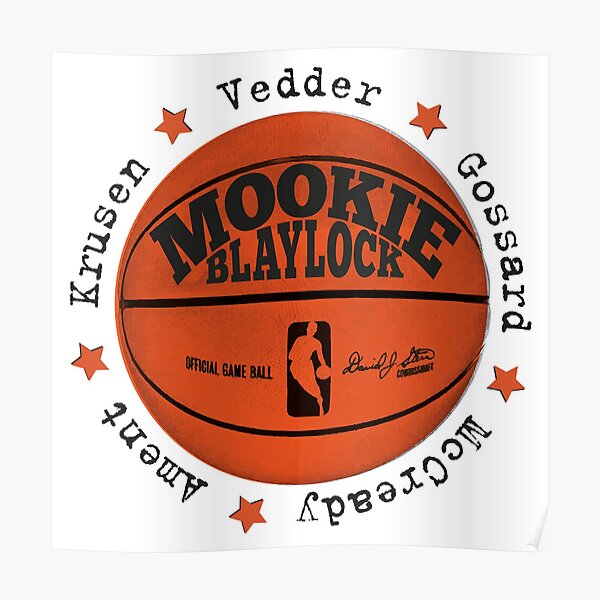 Mookie Blaylock - Pearl Jam (Black Text) Poster