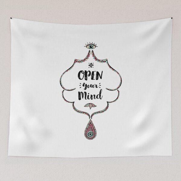 Item preview, Open Your Mind Colorful Mandala Drawing designed and sold by tiptoptees.