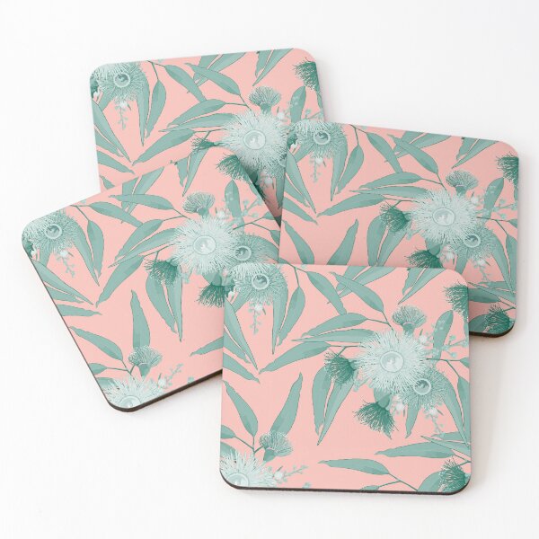 Item preview, Eucalyptus Bloom -  Mint and Peach Color Palette designed and sold by Sketchbook Designs.