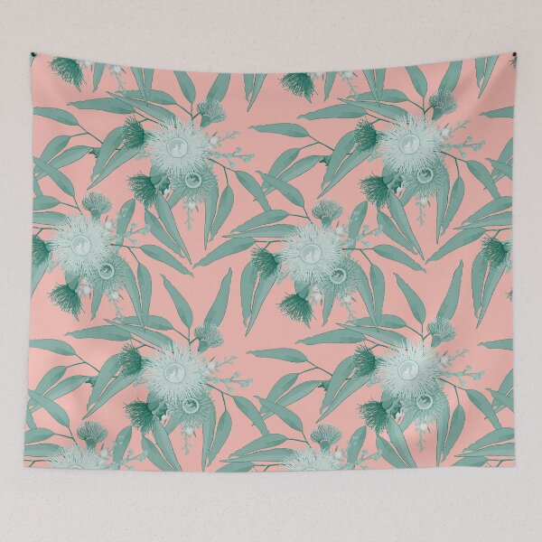 Item preview, Eucalyptus Bloom -  Mint and Peach Color Palette designed and sold by Sketchbook Designs.