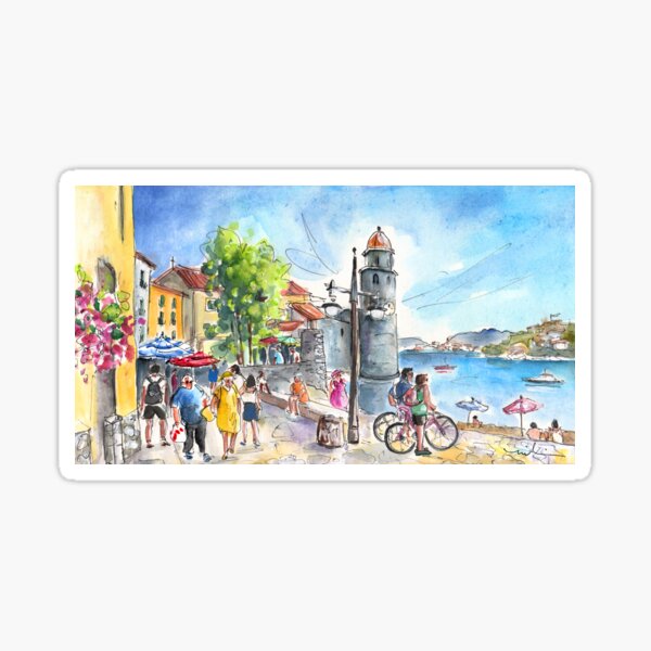 Collioure Town 01 Sticker
