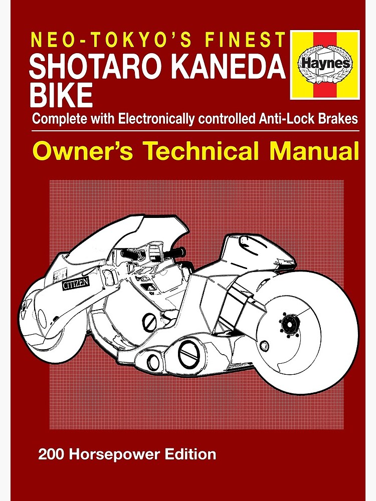 Shotaro Kaneda Bike Haynes Manual Akira