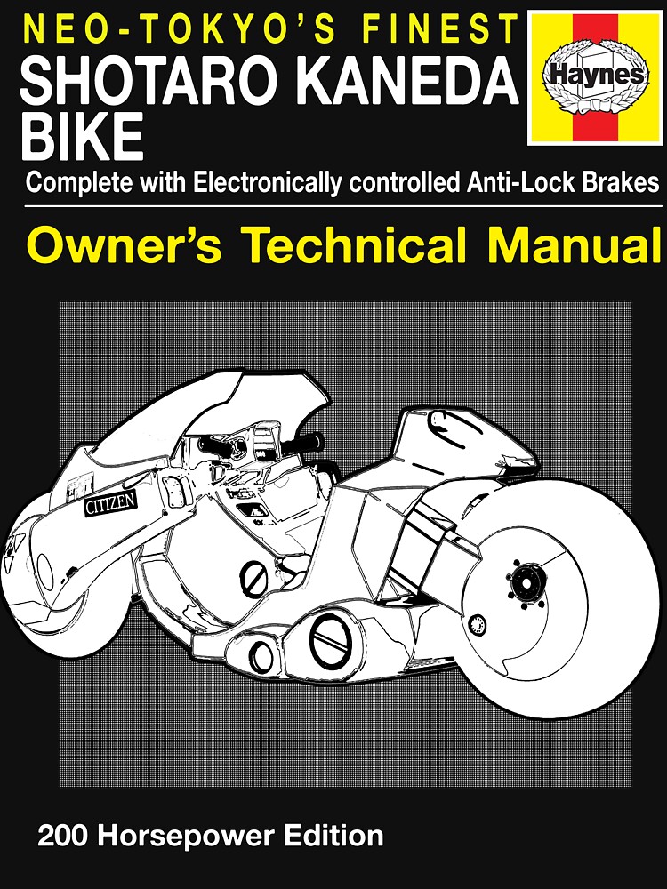 Shotaro Kaneda Bike Haynes Manual Akira