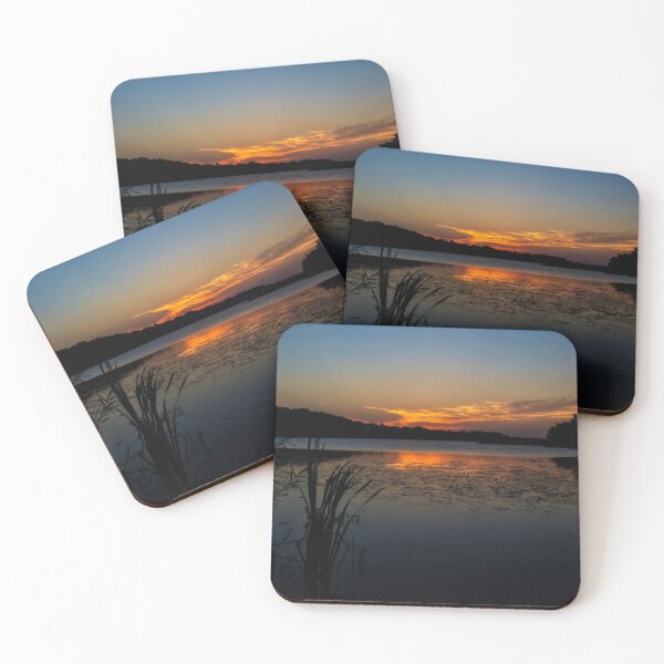 Item preview, Sunset on the Lake Through Reeds designed and sold by Shelly Gunderson.