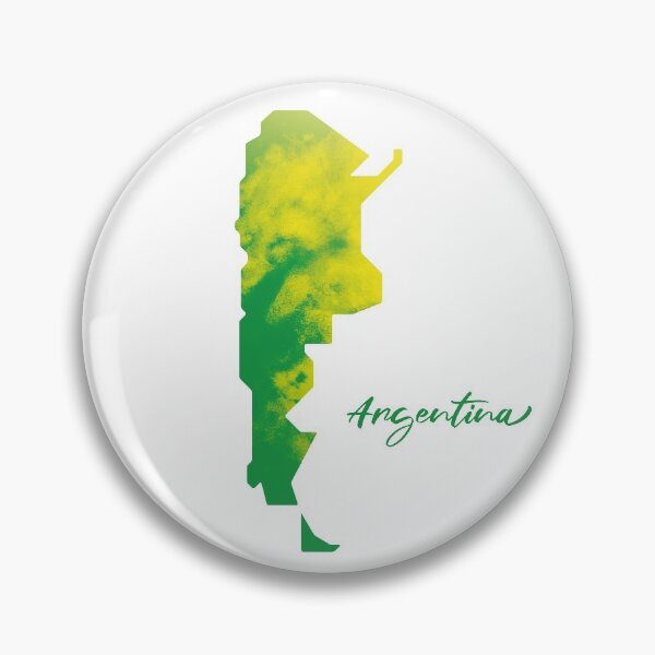 Item preview, Argentina Map in Watercolor (Green and Yellow) designed and sold by Geometricshow.