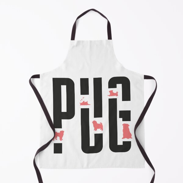 Item preview, funny pug typography design designed and sold by shokA Design.