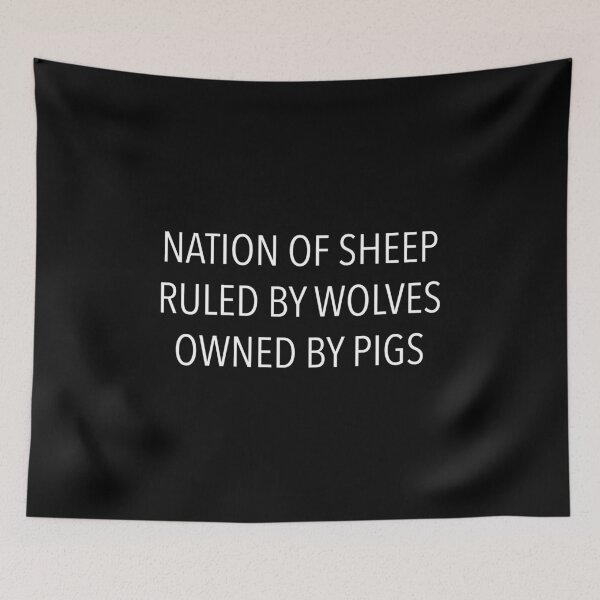 Item preview, Nation of sheep ruled by wolves owned by pigs designed and sold by portokalis.