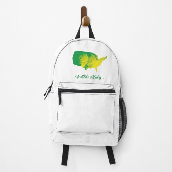 Item preview, United States Map in Watercolor (Green and Yellow) designed and sold by Geometricshow.