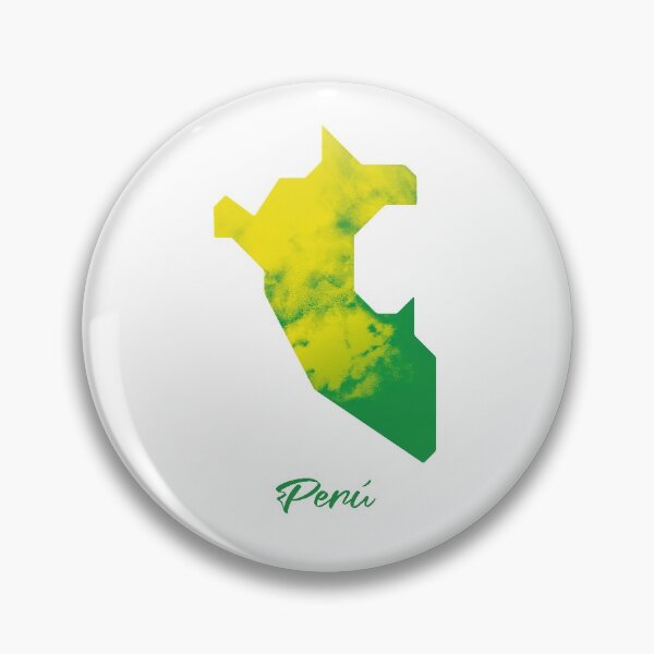 Item preview, Perú Map in Watercolor (Green and Yellow) designed and sold by Geometricshow.