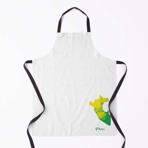 Item preview, Perú Map in Watercolor (Green and Yellow) designed and sold by Geometricshow.