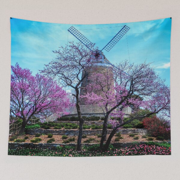 Item preview, Wamego Dutch Windmill in Spring designed and sold by Shelly Gunderson.