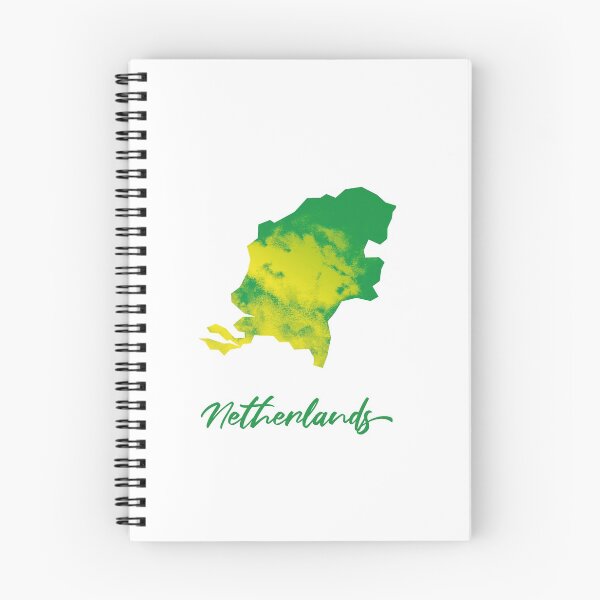 Item preview, Netherlands Map in Watercolor (Green and Yellow) designed and sold by Geometricshow.